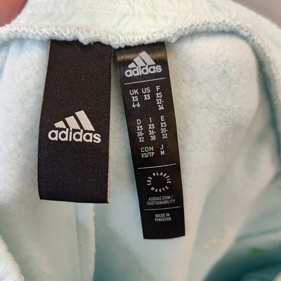 Adidas Mint Sweat Shorts Fleece Shorts, XS - Picture 4 of 6